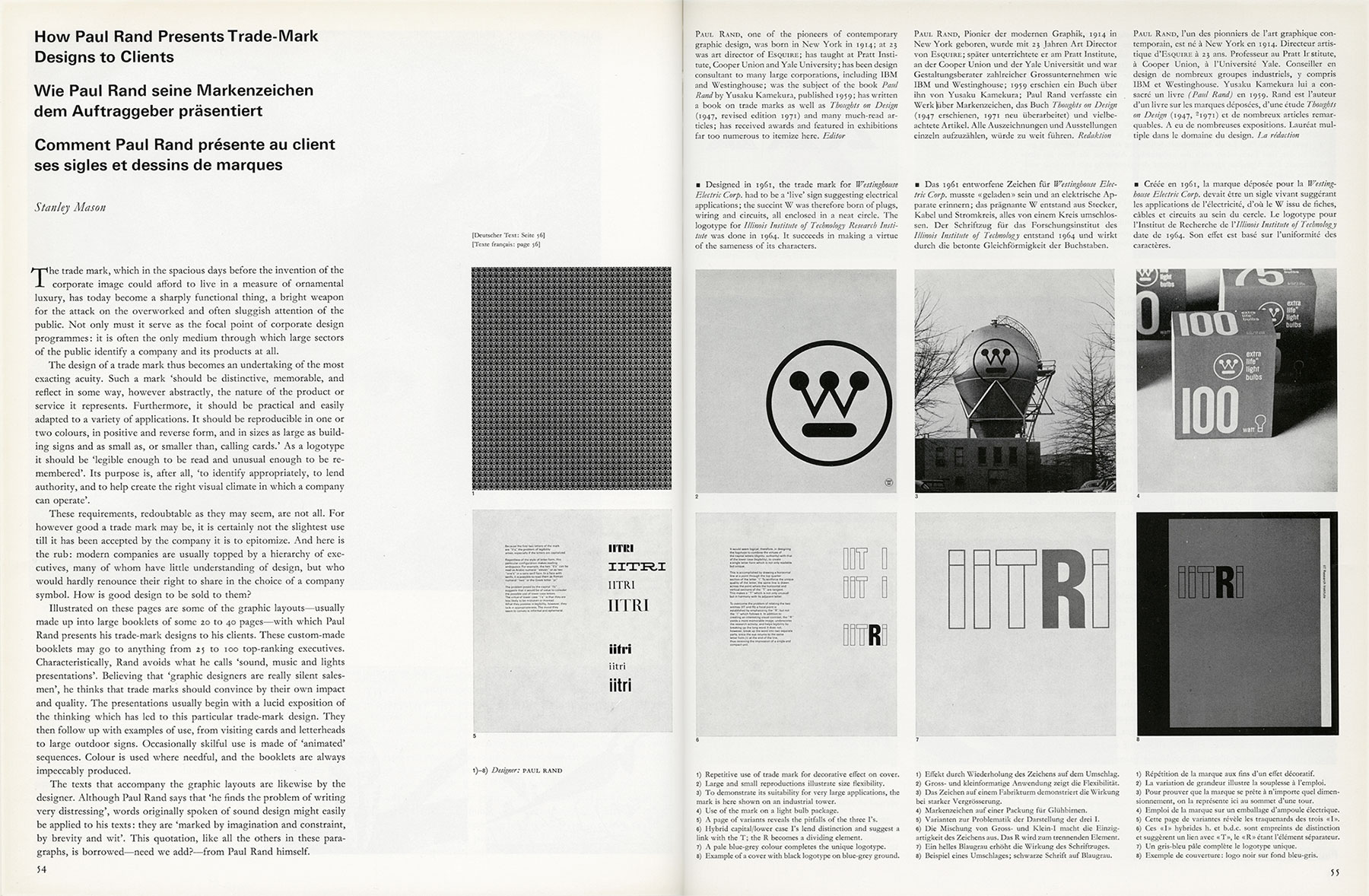 Paul Rand client logo presentation