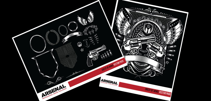 How to easily create a record release promo poster with the Arsenal's Fistful vector pack