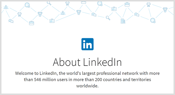 LinkedIn stats note the platform has millions of members and global reach.