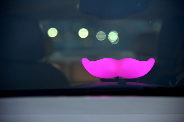 Uber could follow the pink mustache.