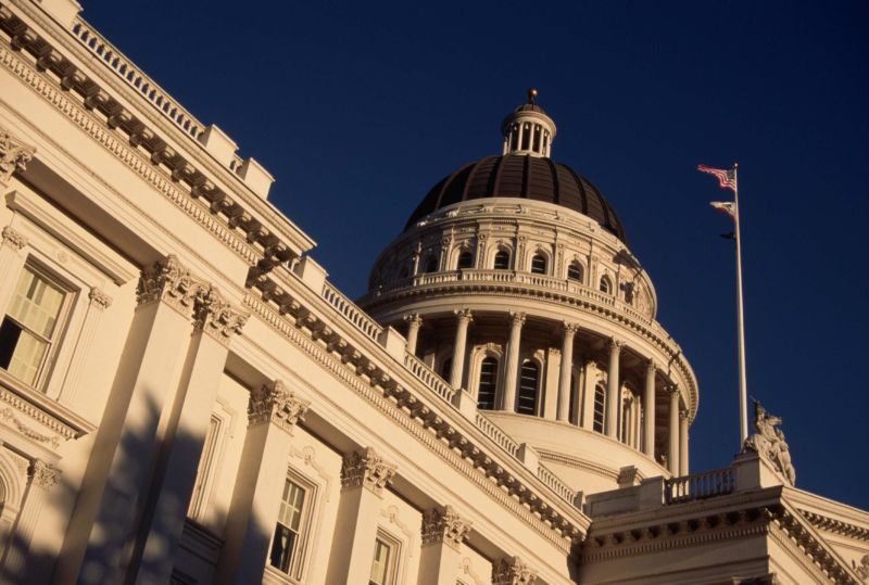 California State Capitol building in Sacramento.