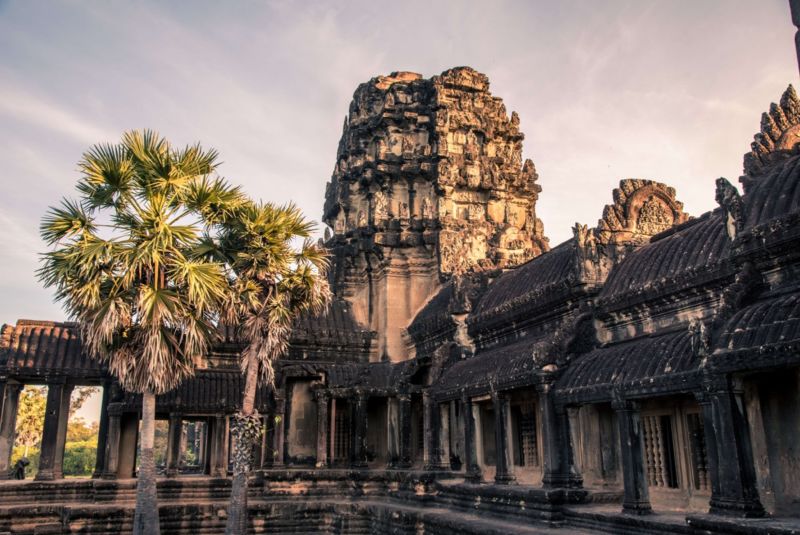 The Cambodian city of Angkor was once the largest in the world until vast swathes of the population decamped in the 15th century. Its famous temple, Angkor Wat (above), survived.