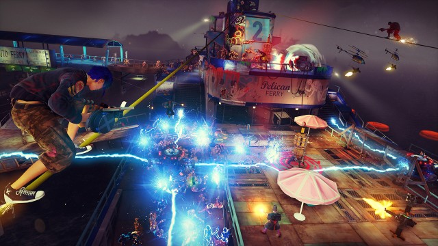 Throw traps, shoot guns, grind rails: that's the <em>Sunset Overdrive</em> way.