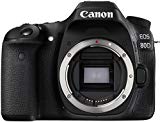 Canon Digital SLR Camera Body [EOS 80D] with 24.2 Megapixel (APS-C) CMOS Sensor and Dual Pixel CMOS AF - Black