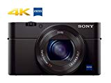 Sony RX100 IV 20.1 MP Premium Compact Digital Camera w/1-inch Sensor, 4K Movies and 40x Super Slow Motion HD DSCRX100M4/B