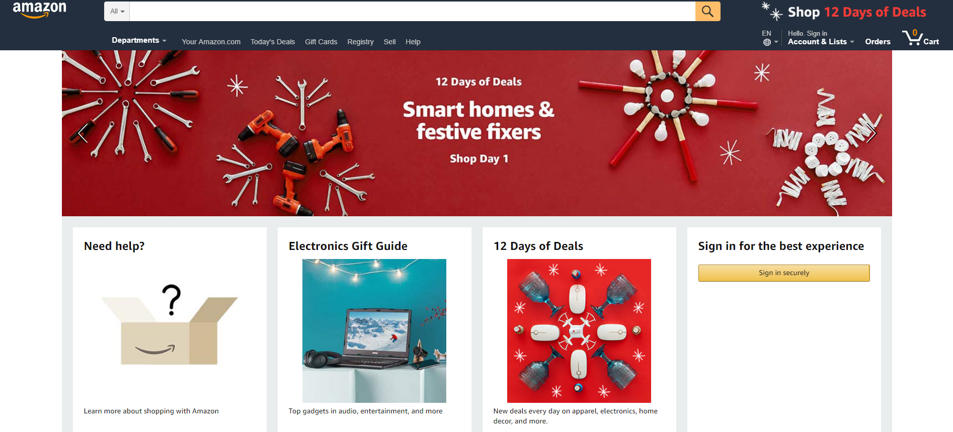 amazon christmas website