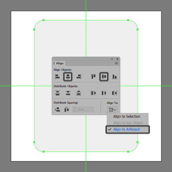 corner radius alignment