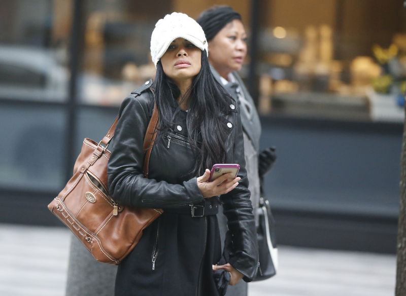 Former Regional Director Sunrise Lee, a defendant in the Insys trial, exits the John Joseph Moakley United States Courthouse in Boston on January 29, 2019. (Photo by Matthew J. Lee/The Boston Globe via Getty Images)