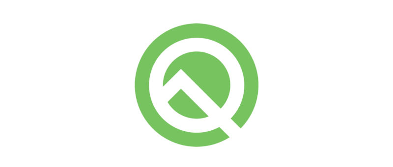 The Android Q logo. 