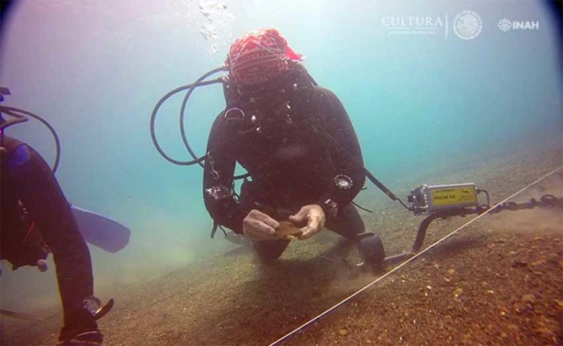 Searching for the ships Cortés burned before destroying the Aztecs