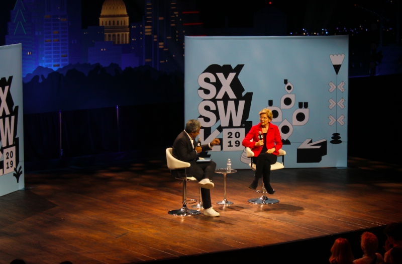 Sen. Elizabeth Warren took the SXSW stage