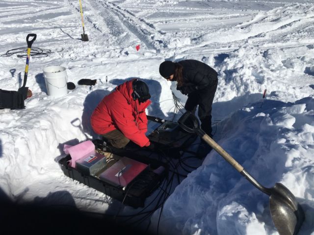 When the standard equipment for maintaining your physics experiment includes a snow shovel...