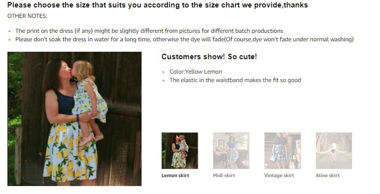 Screenshot example of adding real customers' pictures to encourage buyers to make purchases