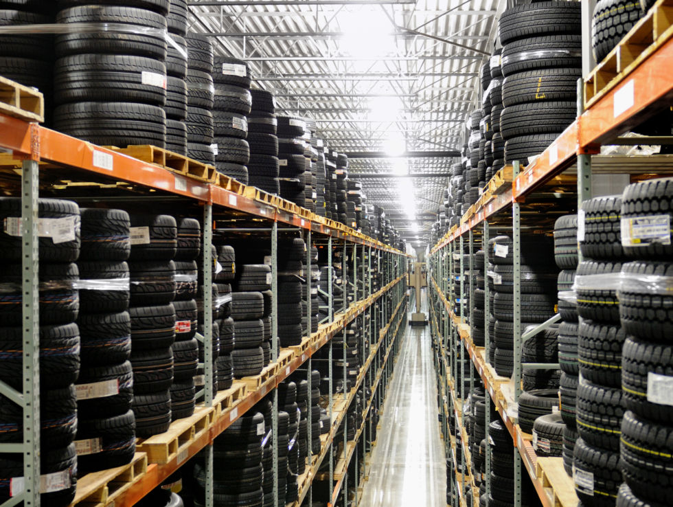 A look inside Tire Rack's warehouse in Indiana.