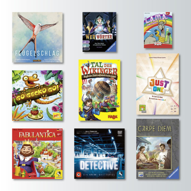 The 2019 Spiel des Jahres nominees.