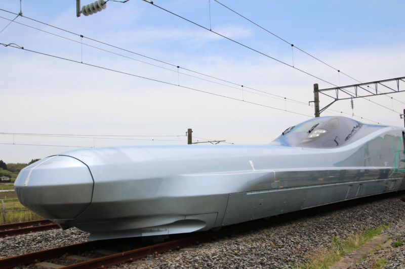 The long nose of the Alfa-X.