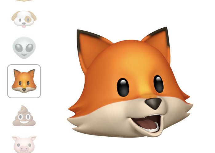 The fox animoji.