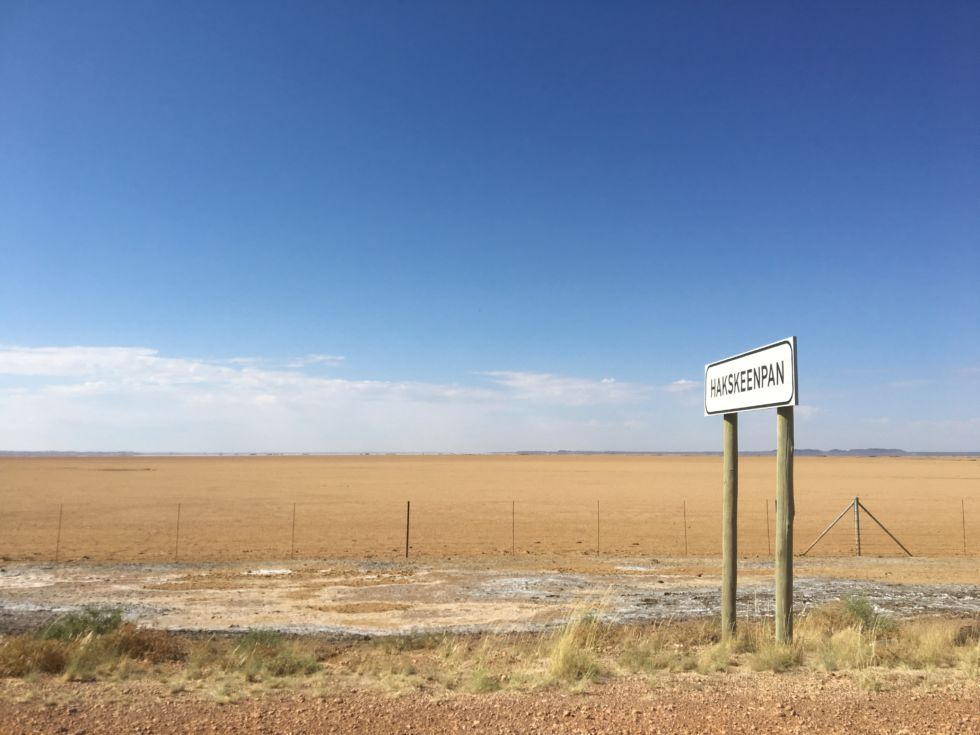 The Hakskeen Pan in South Africa.