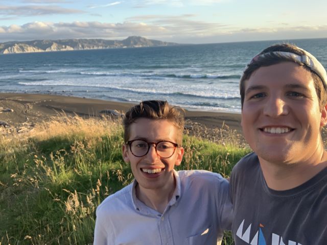 Just two rocket photographers at the end of the world (Trevor is at the right)