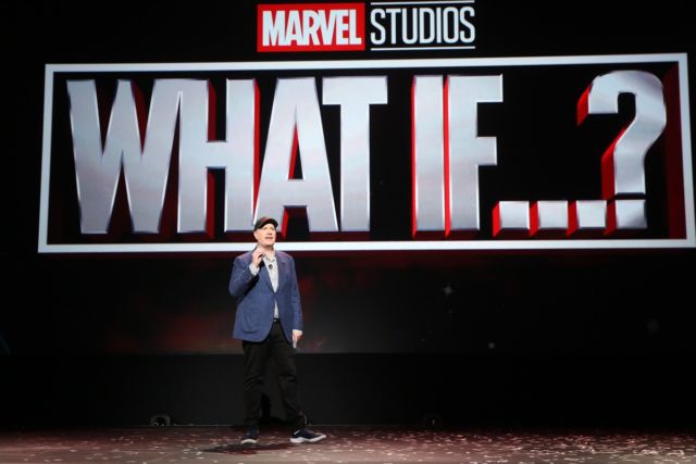 President of Marvel Studios Kevin Feige showed a trailer for the upcoming new animated series <em>What If...?</em> at Disney's D23 EXPO 2019.