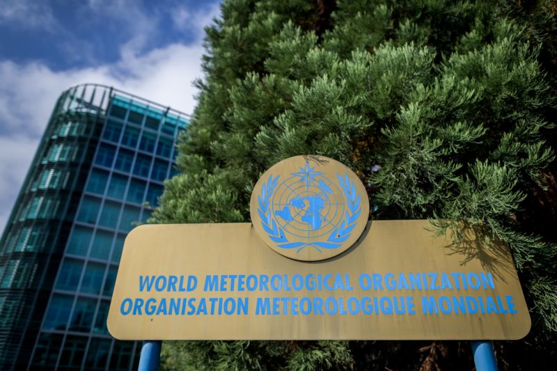 A view of the building of the World Meteorological Organization (WMO), hosting the 50th session of the Intergovernmental Panel on Climate Change (IPCC) on August 8, 2019 in Geneva.