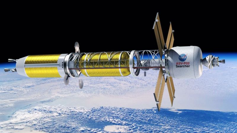 Nuclear rockets could be used to cut the travel time to Mars in half.