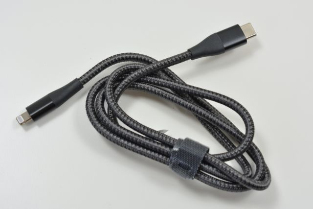 Anker's PowerLine+ II USB-C to Lightning cable.