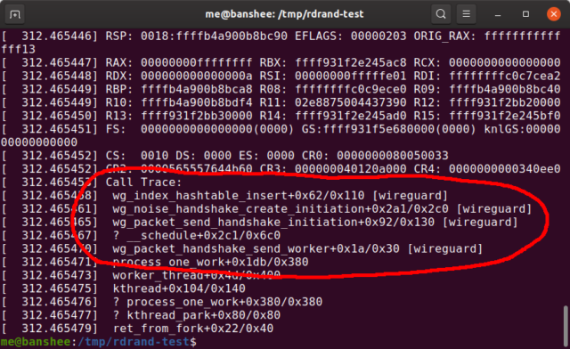 My shiny new system kept barfing these nasty BUG: soft lockup<br /> —PU#n stuck for 22s errors, which would rapidly lock the whole system up. This call trace from /var/log/syslog didn't tell me the actual problem, but it was the first clue.