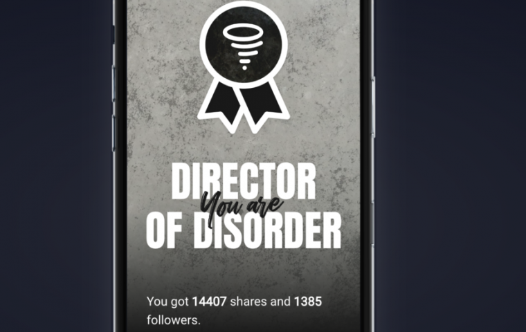 You, too, can become a Director of Disorder.