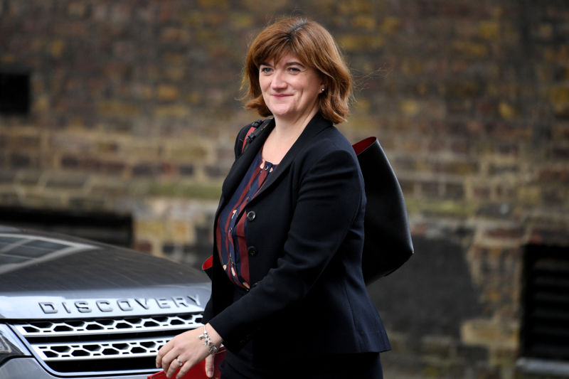 Nicky Morgan, UK Secretary of State for Digital, Culture, Media, and Sport.