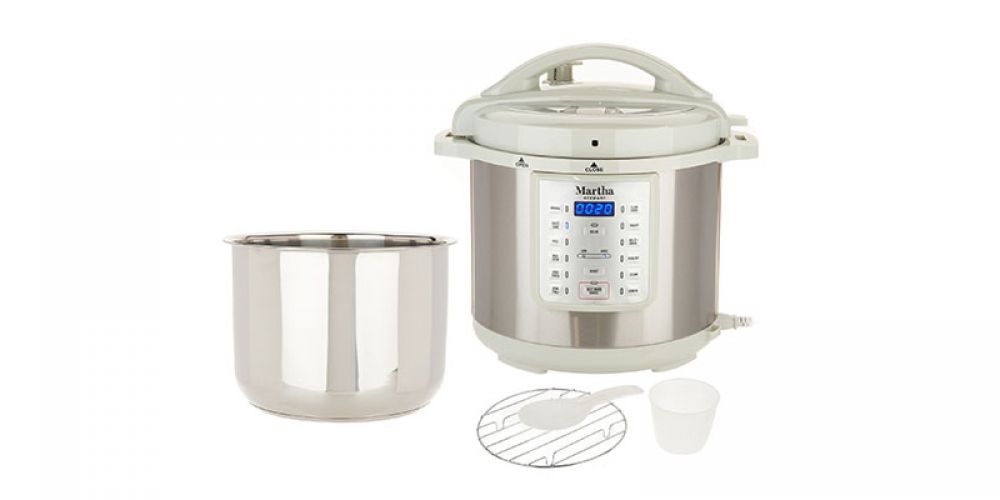 Martha Stewart 8-Qt 7-in-1 Digital Stainless Steel Pressure Cooker