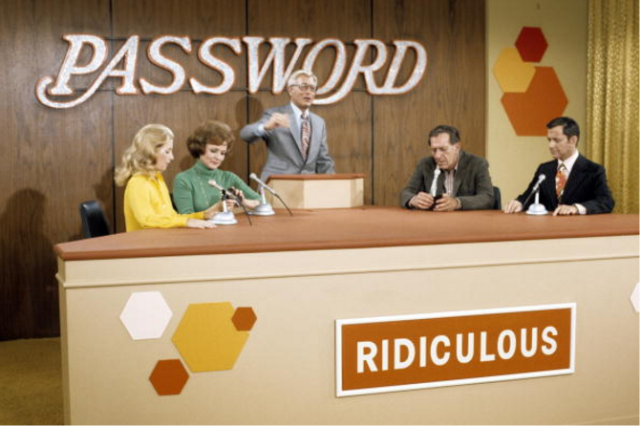 Screenshot from gameshow Password.