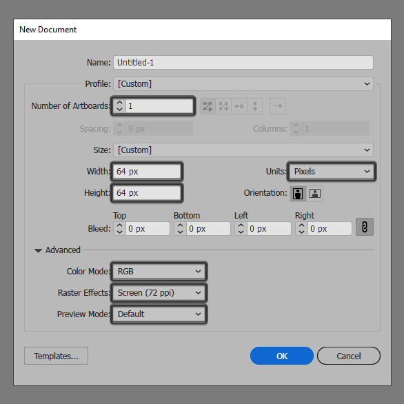 Artboard Sizing