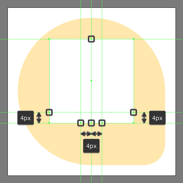 creating the plane shape for the inbox send icon