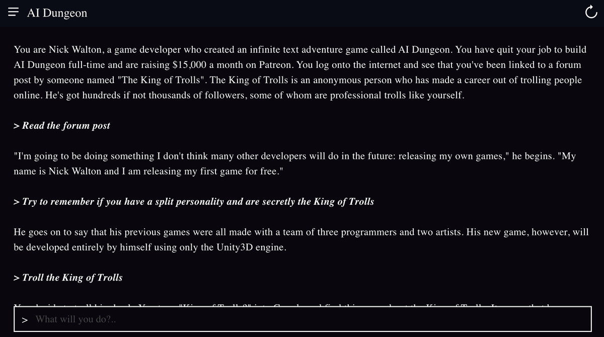 AI Dungeon, but you’re AI Dungeon creator Nick Walton
