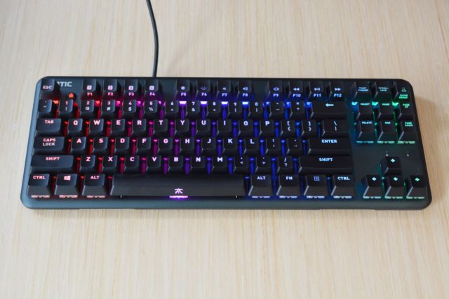 The Fnatic MiniStreak gaming keyboard.