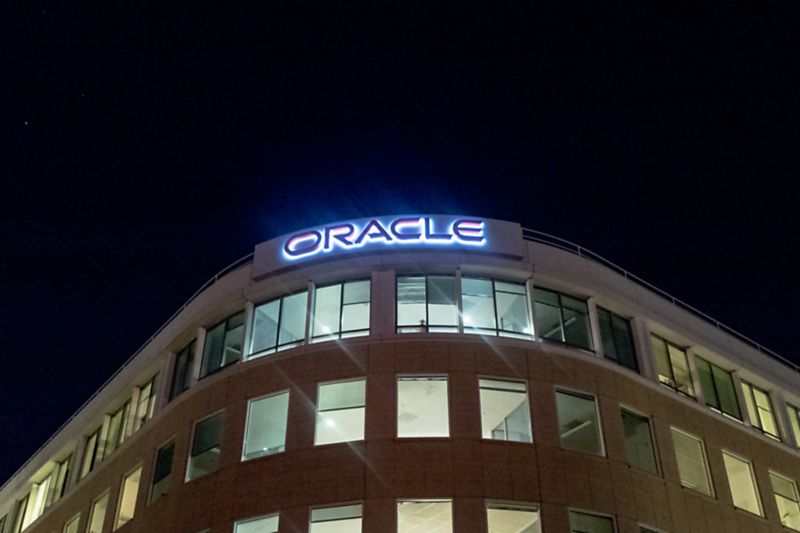 An Oracle building in the San Francisco Bay Area.