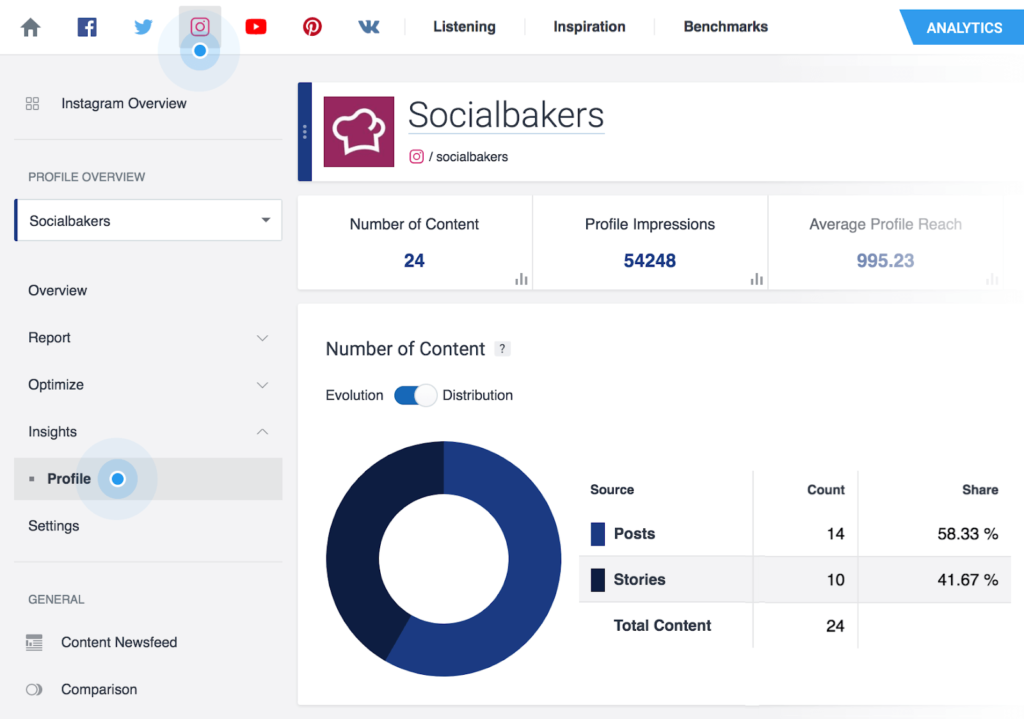 Socialbakers to understand social media audience