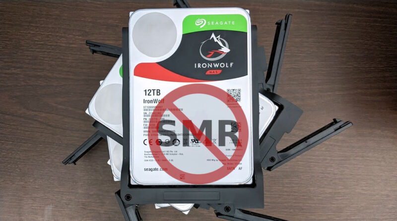 Our set of eight 12TB IronWolf disks is free of SMR—and Seagate says every other IronWolf disk is, too.