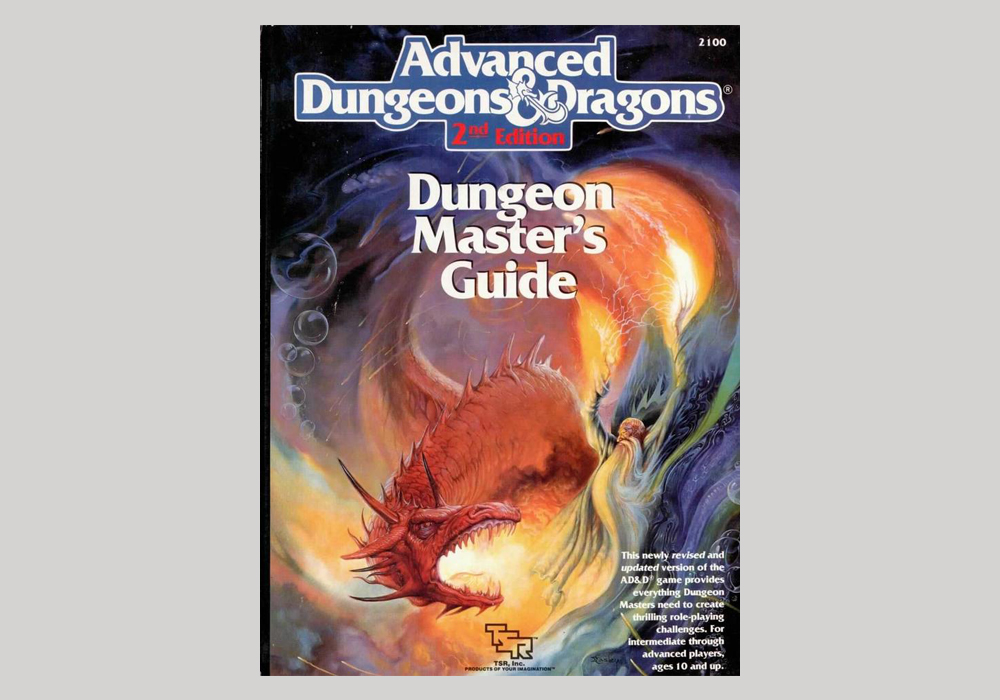 Advanced Dungeons & Dragons: Dungeon Master's Guide book cover (USA, c.1985)