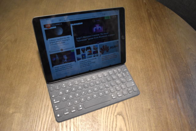 Apple's Smart Keyboard with a 10.5-inch iPad Air.