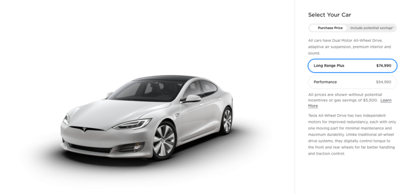 A screen grab of Tesla's website taken on June 16, 2020.