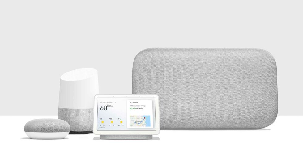 The Google Home / Google Nest family of speakers. You need a to pay a monthly fee to use them with YouTube Music.