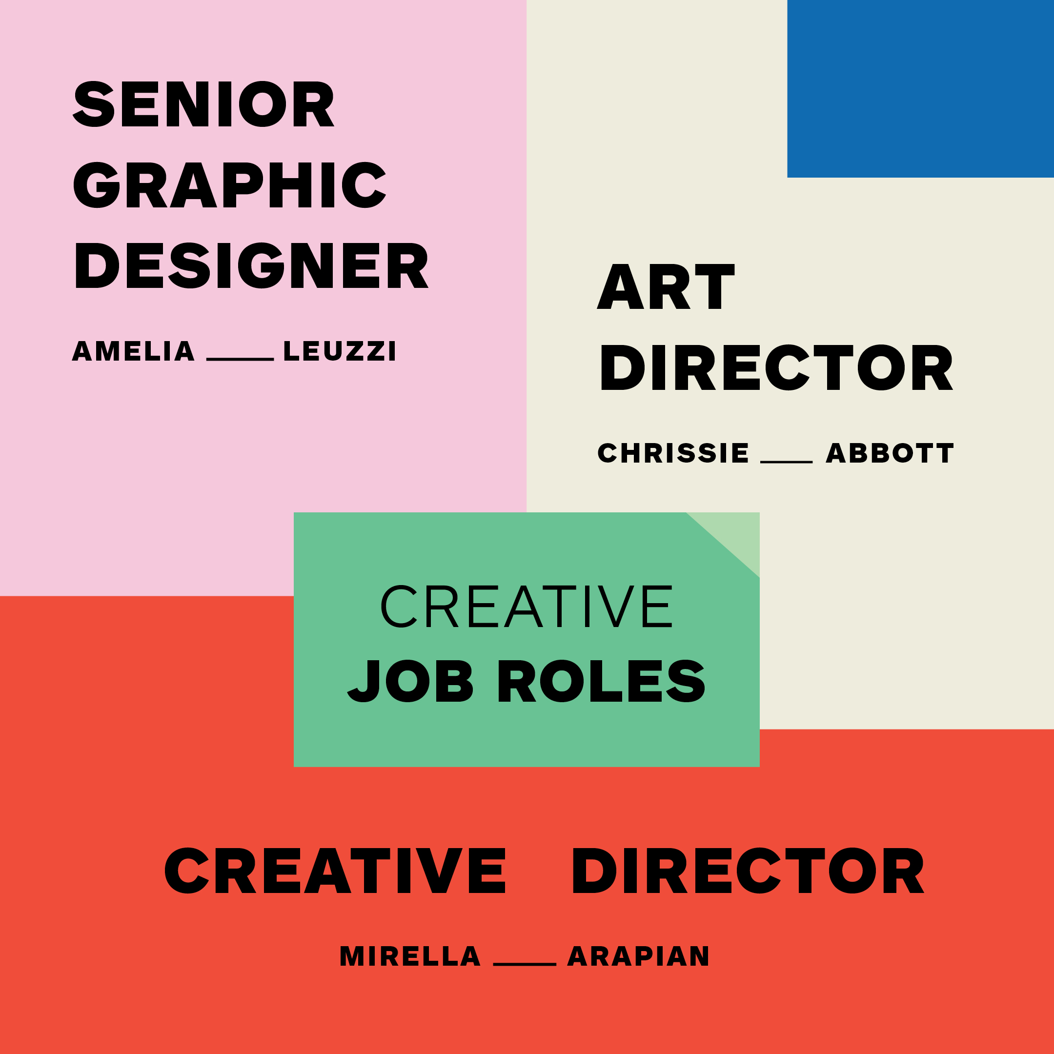 Creative job roles