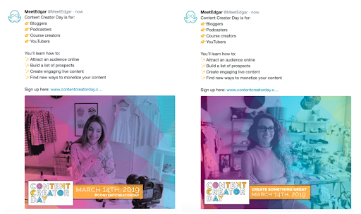 A/B and multivariate testing example