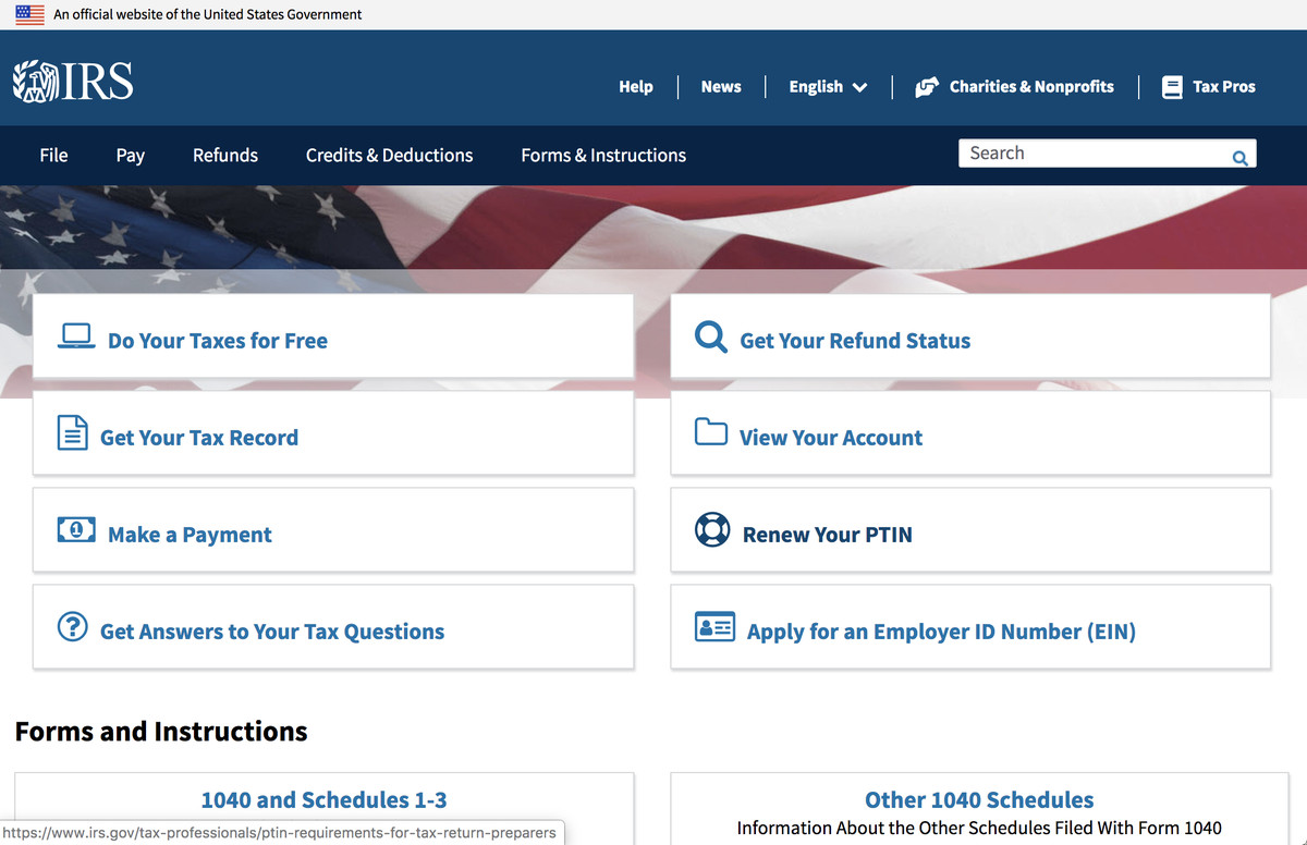 IRS website