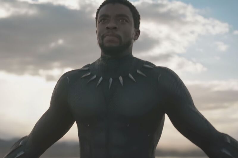 Wakanda forever! Chadwick Boseman's rising star shot into the stratosphere when he took on the role of T'Challa in <em>Black Panther</em> (2018).