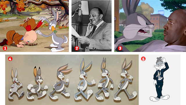 a series of shots of bugs bunny