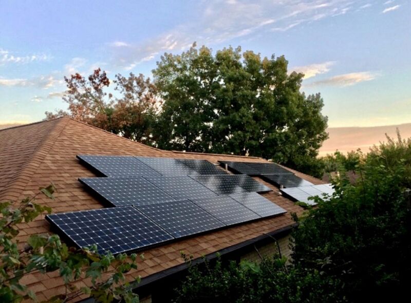 Image of a rooftop solar install.