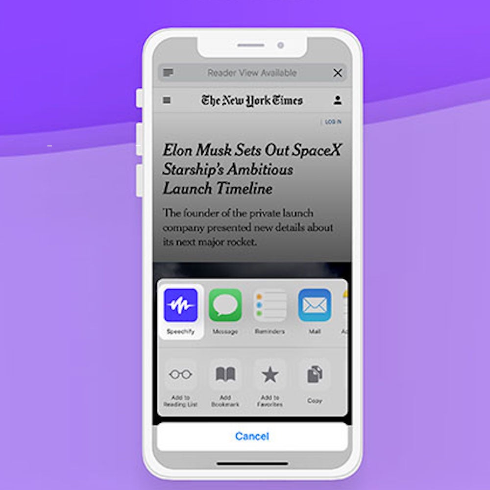 Speechify Audio Reader